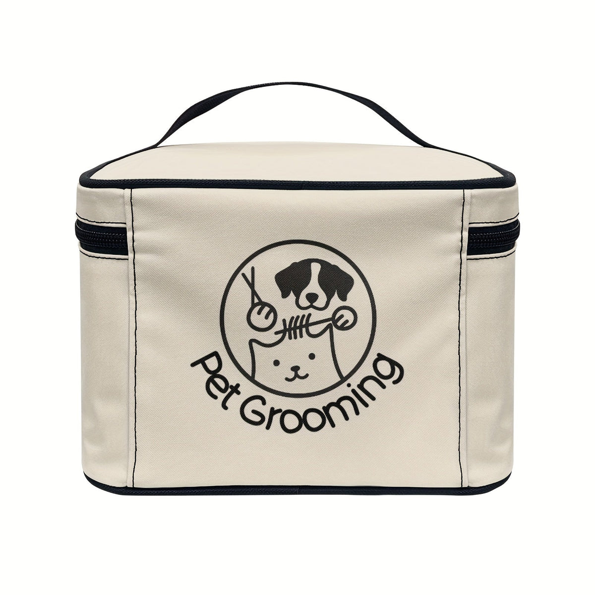 Pet Grooming Tool Storage Bag for Dogs & Cats – Portable Organizer with Handle & Double Zipper, Travel-Ready Dog Cat Grooming Kit Pouch, Ideal Gift for Pet Lovers