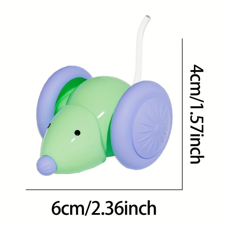 Automatic Smart Mouse Cat Toy – Self-Entertaining Electric Robot Mouse for Indoor Cats & Dogs – Auto Obstacle Avoidance, Exercise & Boredom Relief Interactive Pet Toy