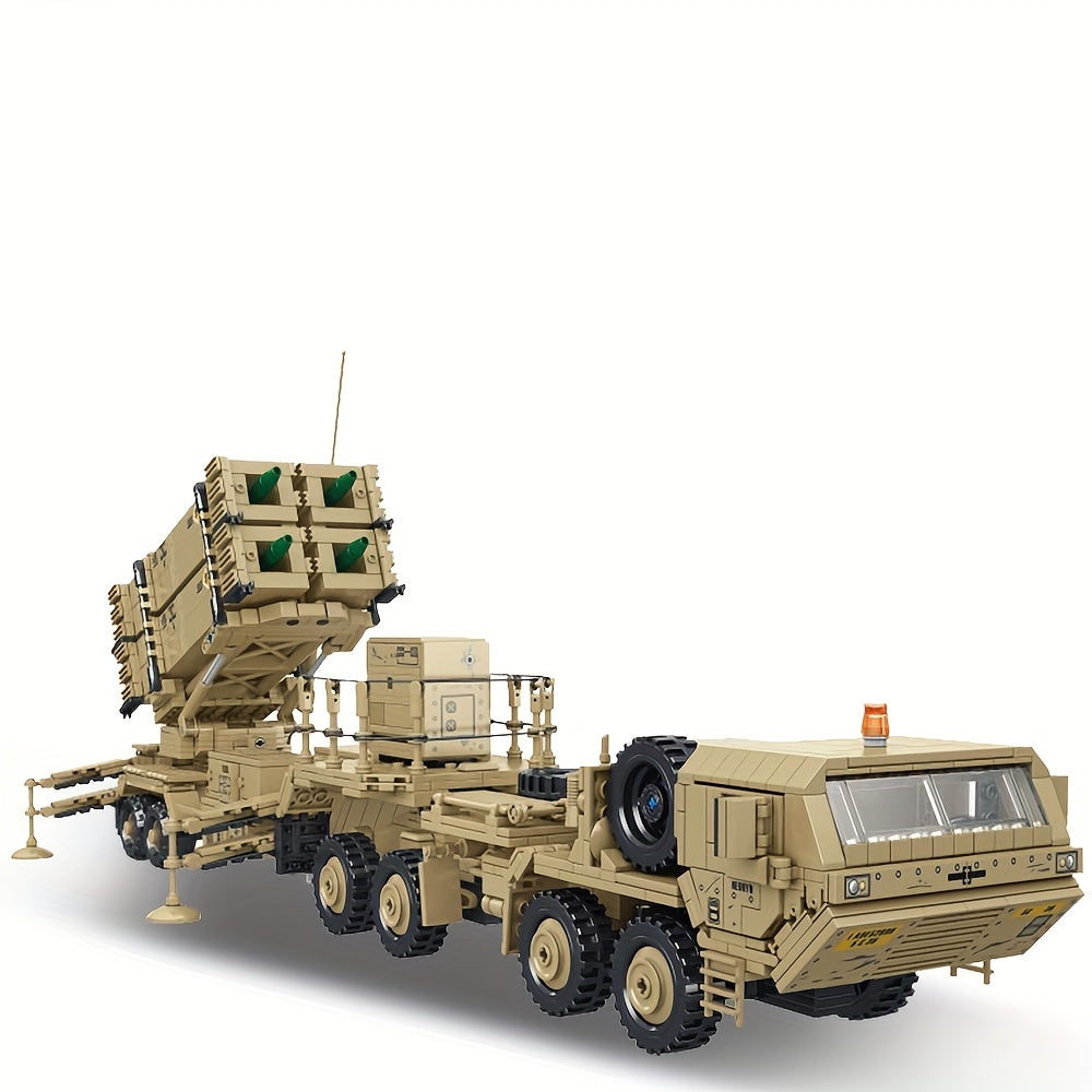 2566pcs Missile Launcher Truck Building Block Set - Military Vehicle Model Bricks Kit for Adults, Collectible Army Display Toy, STEM Hobby Gift for Men & Teens | 628014 Brick Construction Set