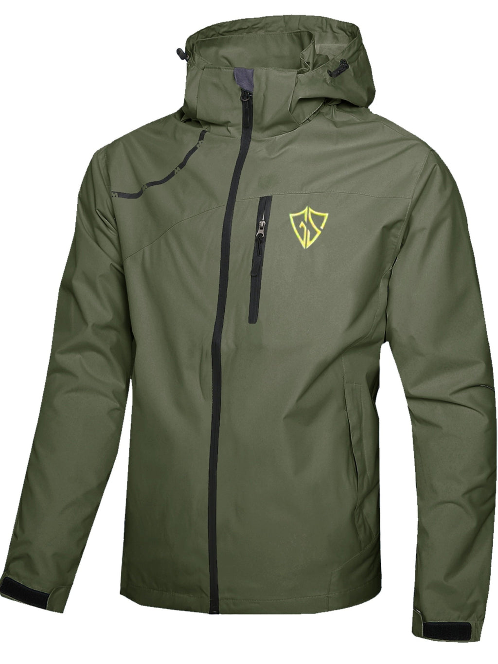 Men's Waterproof Windproof Rain Jacket with Hood – Lightweight Packable Raincoat for Hiking Outdoor Travel S-XXXL Multiple Colors