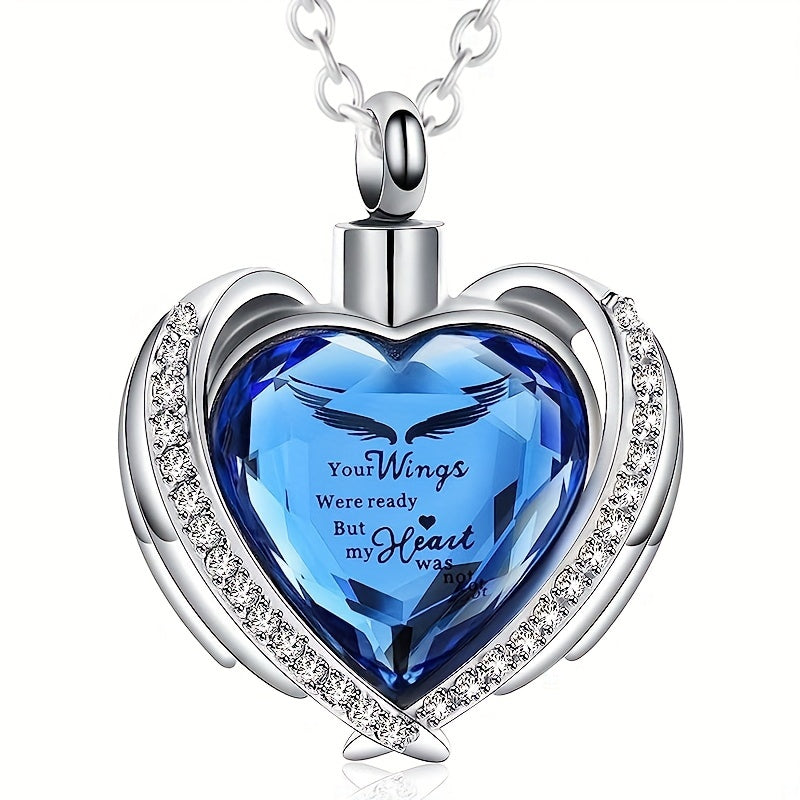 Stainless Steel Cremation Ash Necklace - Memorial Pendant Urn for Human & Pet Ashes, Keepsake Jewelry for Loss of Loved One, Elegant Sympathy Gift for Men & Women