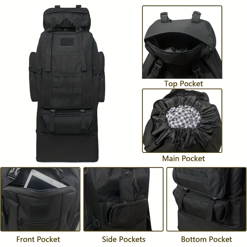 Large Capacity Hiking Backpack 26-42L Expandable - Outdoor Camping Mountaineering Pack for Men & Women, Lightweight Leisure Travel Daypack for Adventure