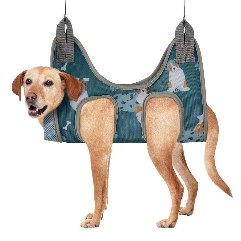 Dog Grooming Hammock for Nail Clipping & Bathing - Pet Grooming Sling for Dogs & Cats, Adjustable Restraint Bag for Small Medium Large Breeds, Anti-Scratch Holder