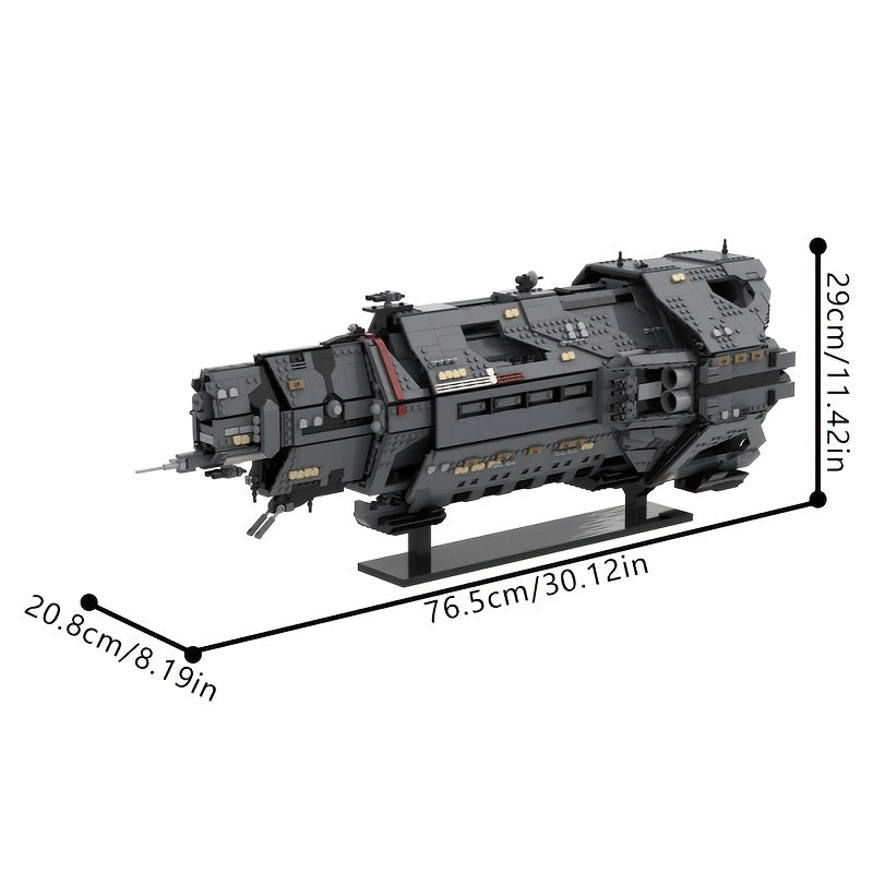 5405 Pieces Military Sci-Fi Spaceship MOC Building Set – Futuristic Design, Precision Fit Micro Bricks, Detailed Display Model for Adults & Teens – Birthday, Christmas & Festival Gift