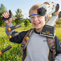 Wearable Shoulder Mounted Mechanical Arm Soft Bullet Launcher Foam Blaster Tracking Gun for Kids Boys Ages 8 Plus Outdoor CS Battle Shooting Game Birthday Gift