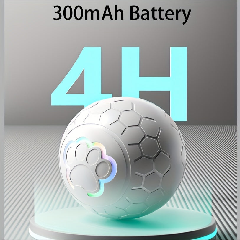 Smart Rechargeable Bouncing Dog Toy Ball – Automatic Interactive Self-Moving Ball with Smart Mode for Dogs, USB Rechargeable Electric Fetch Toy for Indoor & Outdoor Play