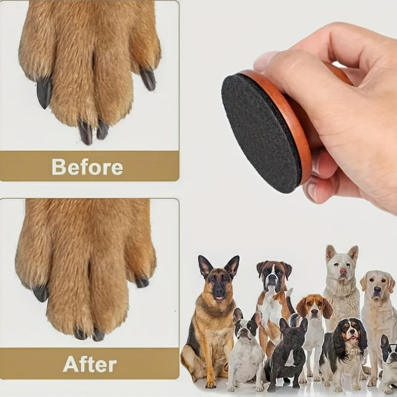 Dog Nail File Scratch Board for Small Animals - Stress-Free Pet Nail Grinder Scratchpad No Battery Needed Safe Gentle Paw Care Tool for Dogs Cats Rabbits Anxiety-Free Grooming