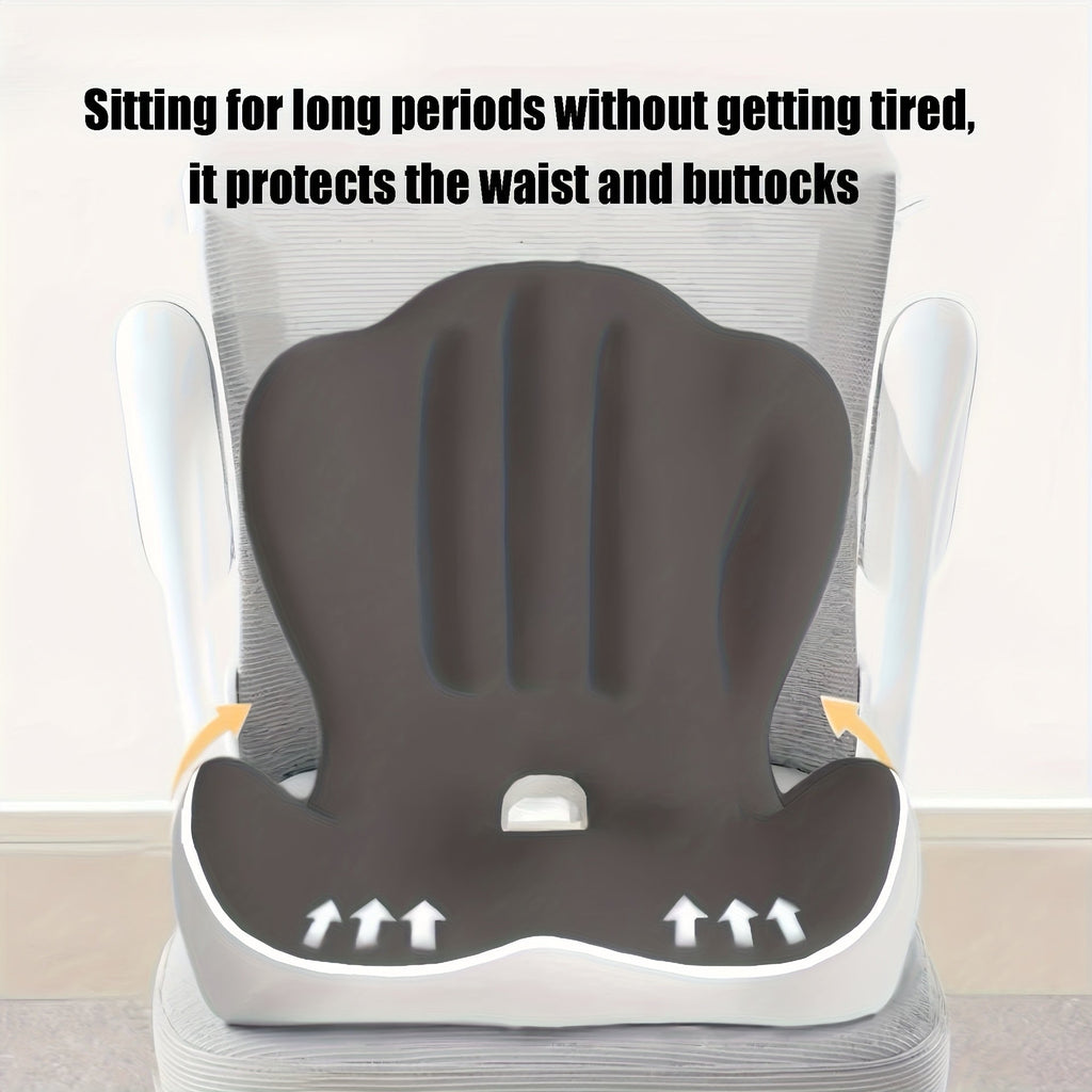 Lumbar Support Cushion for Office Chair & Car Seat – Memory Foam Lower Back and Hip Support Pillow, Ergonomic Breathable Design for Prolonged Sitting, Driving, Work from Home, Multiple Colors