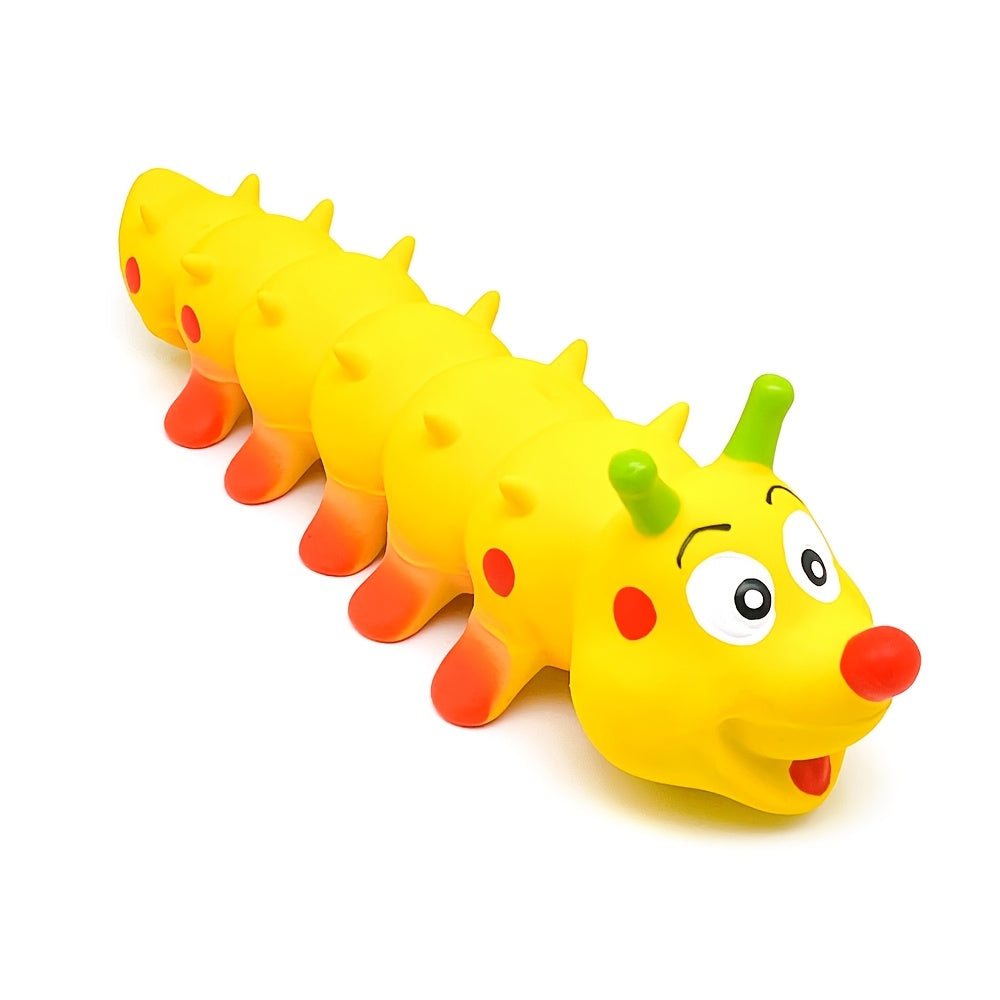 Latex Squeaky Dog Chew Toy for Medium Breed Dogs – Teeth Cleaning Squeaky Sound Pet Toy – Durable Non-Toxic Latex Dog Toy for Biting, Play & Dental Health, No Battery Required