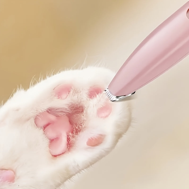 Professional Pet Paw Pad Hair Trimmer USB Rechargeable - Electric Grooming Clipper for Dog & Cat Paw Hair Removal, Precision Between-Toes Trimmer for Clean Paw Pads, Cordless & Quiet, 4 Colors
