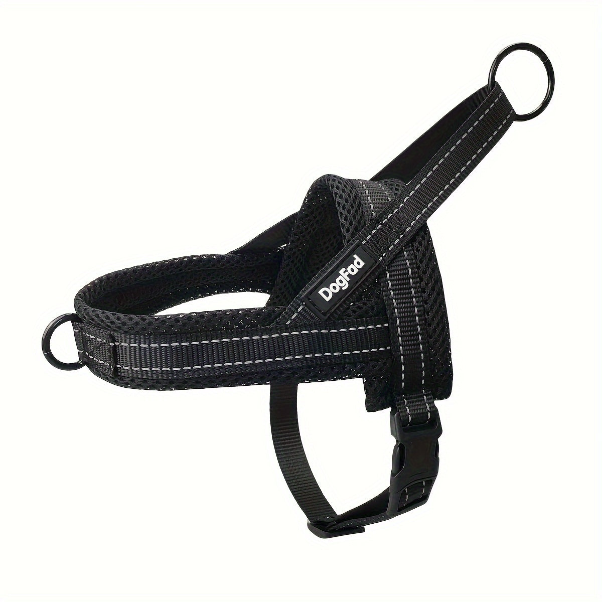 Reflective No-Pull Dog Harness - Adjustable Escape-Proof Vest for Small to Large Dogs, Front & Back Leash Clips, Padded Chest Plate, Easy Step-In Walking Harness