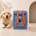 Multifunctional Pet Carrier Backpack with Safety Harness for Small Medium Dogs - Adjustable Chest 17.72-25.59 Inch Portable Dog Travel Bag for Daily Use Hiking Outdoor - Blue Grey Red Check