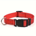 Reflective Adjustable Dog Collar for Small Medium Large Dogs & Cats – Safety Night Visibility Pet Collar with Durable Buckle, Comfortable Everyday Dog Collar