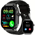 Smartwatch 2.1" HD Full Screen Display Bluetooth 5.3 with AI Voice Command, 400mAh Battery, Wireless Calls & SMS Alerts, 123+ Sports Modes, Music Playback & Social Sharing – Fashion Smart Watch for Men & Women