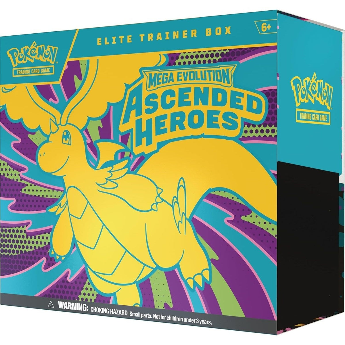 Pokémon TCG Mega Evolution Ascended Heroes Elite Trainer Box – 9 Booster Packs, Foil Promo Card N's Zekrom, 65 Card Sleeves, Energy Cards, Dice & Collector Box