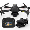 TD12LCD Drone with LCD Screen Remote Control Brushless Motor Dual Camera WiFi FPV Foldable Quadcopter for Adults Beginners 3D Flips Headless Mode One-Key Takeoff SD Card Support