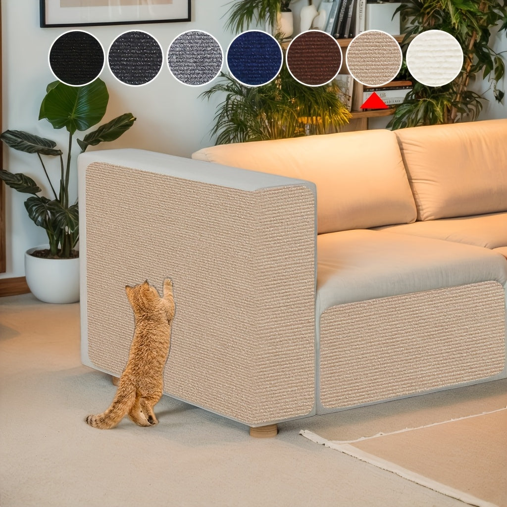 Self-Adhesive Cat Scratching Post Wall Mounted - Removable Indoor Cat Scratcher Furniture Protector for Walls, Sofas & Chairs, Modern Sisal Scratching Board Easy to Install, 6 Colors (15.75"x39.37")