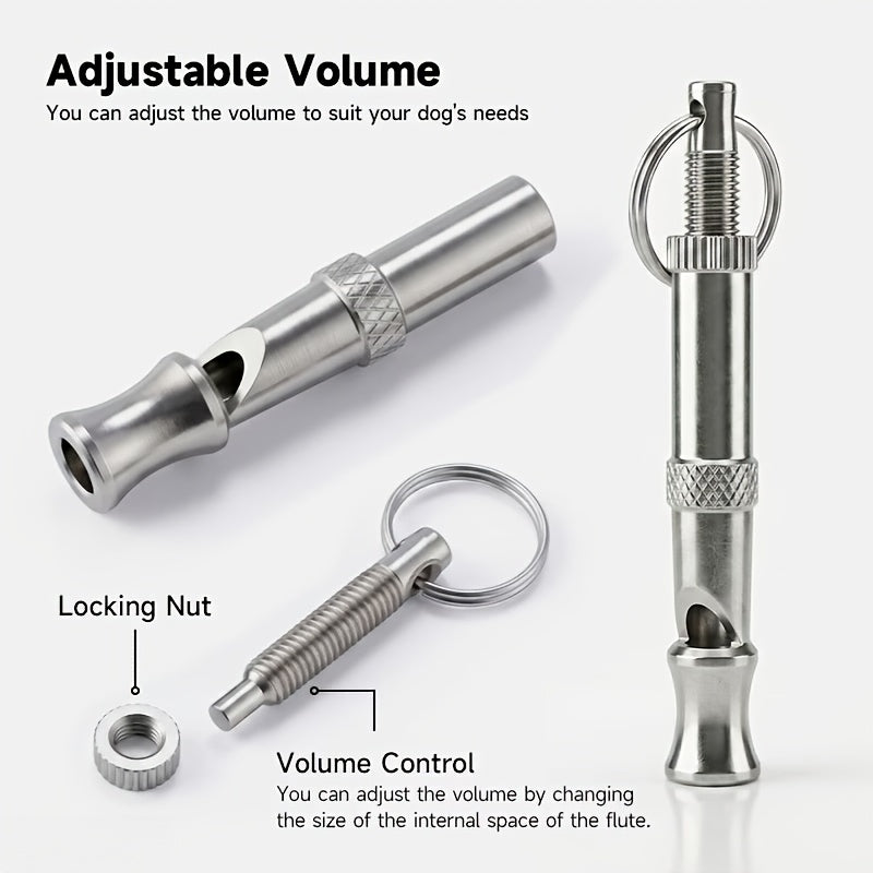 Adjustable Dog Training Whistle Lightweight Compact Clear Sound Silent Ultrasonic Whistle for Dog Obedience Training Recall and Behavior Correction
