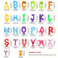26 Piece Multicolor Rubber Alphabet Letters with Suction Cups Educational Spelling Learning Toy ABC Letter Game for Toddlers Kids Bath Toy Wall Toy Birthday Christmas Gift