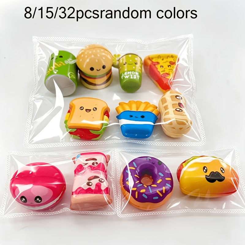Slow Rising Squishy Donut Toys 8 15 32 Pack Cute Stress Relief Squishies Bulk Set for Kids Party Favors Classroom Rewards Goodie Bags Carnival Prizes Easter Halloween Christmas Gifts Random Colors