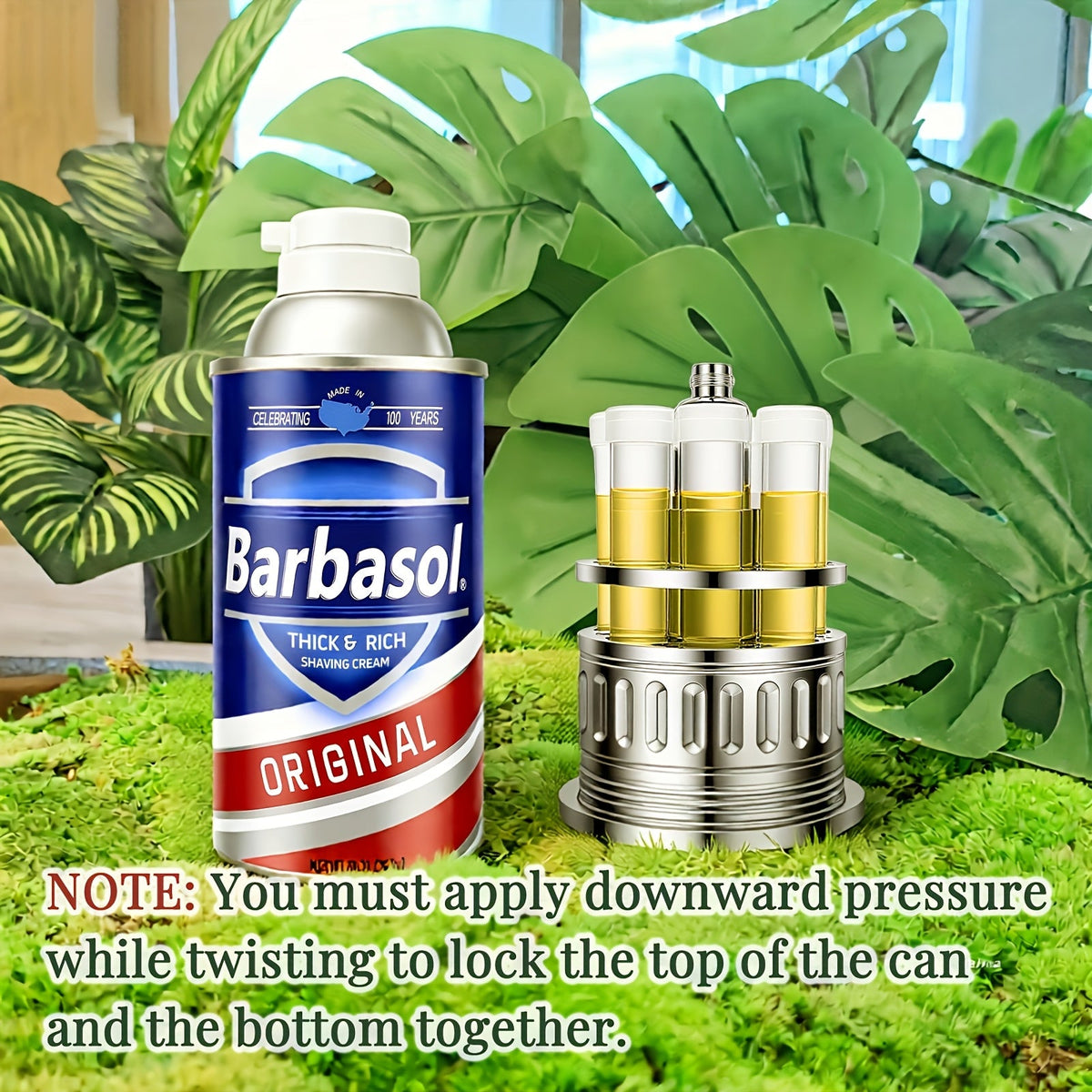 Dinosaur DNA Cryo Canister with Pop-Up Metal Rack & 10 Test Tubes - Movie Prop Collectible Display Piece for Dinosaur Fans, DIY Science Freezer Jar, Christmas Halloween Birthday Gift for Kids & Adults