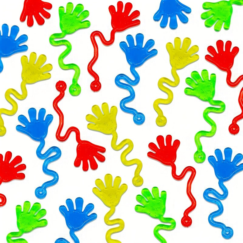 Sticky Finger Toys Bulk Pack for Kids – Stretchy Slingshot Sticky Hands Party Favors, Classroom Prizes, Goodie Bag Fillers for Halloween Birthday | 12, 24, 36 or 50 Pieces, Random Colors