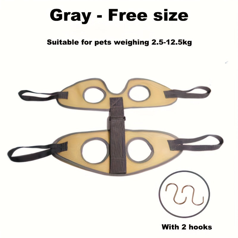 Cat Grooming Hammock for Nail Trimming & Medicine, Breathable Mesh Pet Restraint Hammock for Cats & Small Dogs, Adjustable Straps & Hooks, Cat Hammock for Grooming Care, Bathing & Summer Vet Visits