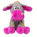 Pink Donkey Squeaky Plush Dog Toy – Cute Noisy Stuffed Animal Chew Toy for Small & Medium Dogs, Soft Interactive Bite Doll for Puppies, Fun Gift for Dog Lovers and Pet Play