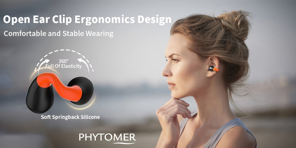 Open-Ear Wireless Earphones Bluetooth 5.4 TWS 360 Degree Ambient Awareness ENC Clear Calls Touch Control All-Day Comfort Sport Fitness Earbuds Secure Fit Truly Open Design