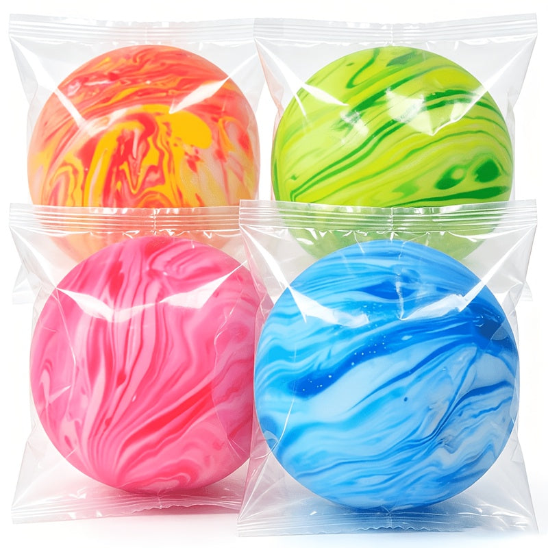 Giant Squeeze Stress Ball Toys 3 Pack - Slow Rising Rhyolite Texture Sensory Squishy Balls for Kids & Adults, Anxiety Relief Fidget Toy, Party Favors, Birthday Gifts, Classroom Prizes, Holiday Gifts (Random Colors)