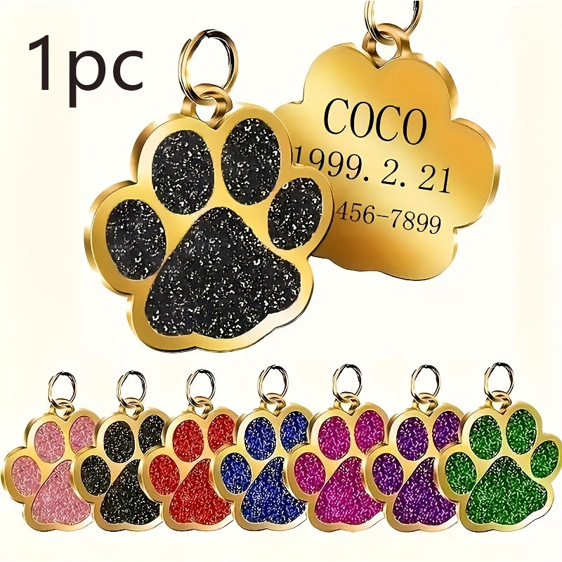 Custom Engraved Pet ID Tag for Dogs & Cats – Personalized Alloy Name & Phone Number Tag to Prevent Loss, Durable Anti-Lost ID Collar Tag for Cats and Dogs