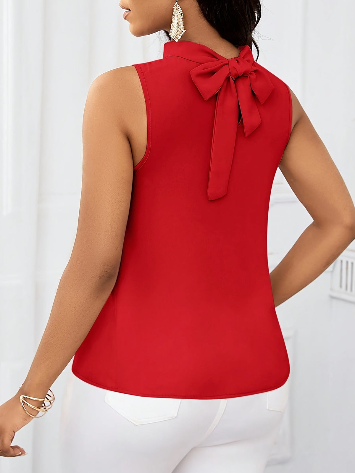 Women's Fashion Sleeveless Tank Top - Casual Short Sleeve Blouse | Lightweight Summer Everyday Chic Ladies Shirt New Arrival