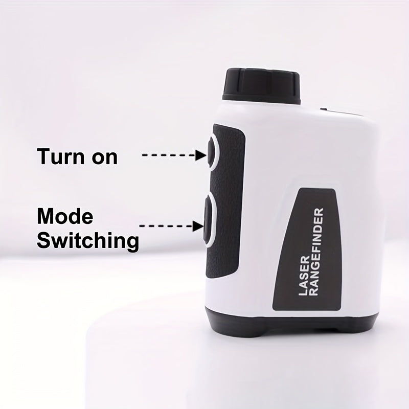1200 Yard Laser Golf Rangefinder 6X Magnification Slope Switch Pulse Vibration Target Lock Trajectory Compensation Type-C Rechargeable for Golf and Hunting