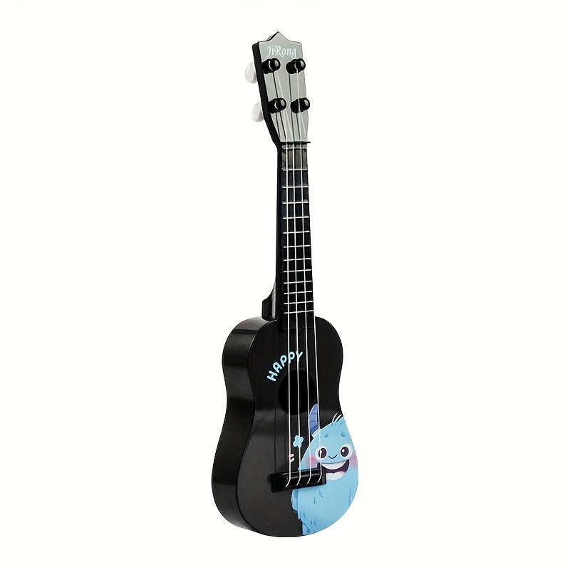 Kids Ukulele Toy Guitar 16.5 Inch Beginner Starter Musical Instrument Toy Early Music Education Gift for Children Toddlers Purple Blue Red Green White Black