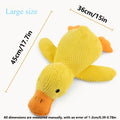 Plush Squeaky Duck Dog Toy for Dogs - Durable Soft Chewable Noise-Making Sleeping Duck Stuffed Animal Toy for Stress Relief, Anxiety & Boredom, Cute Dog Gift for Small Medium Large Dogs, S/M/L
