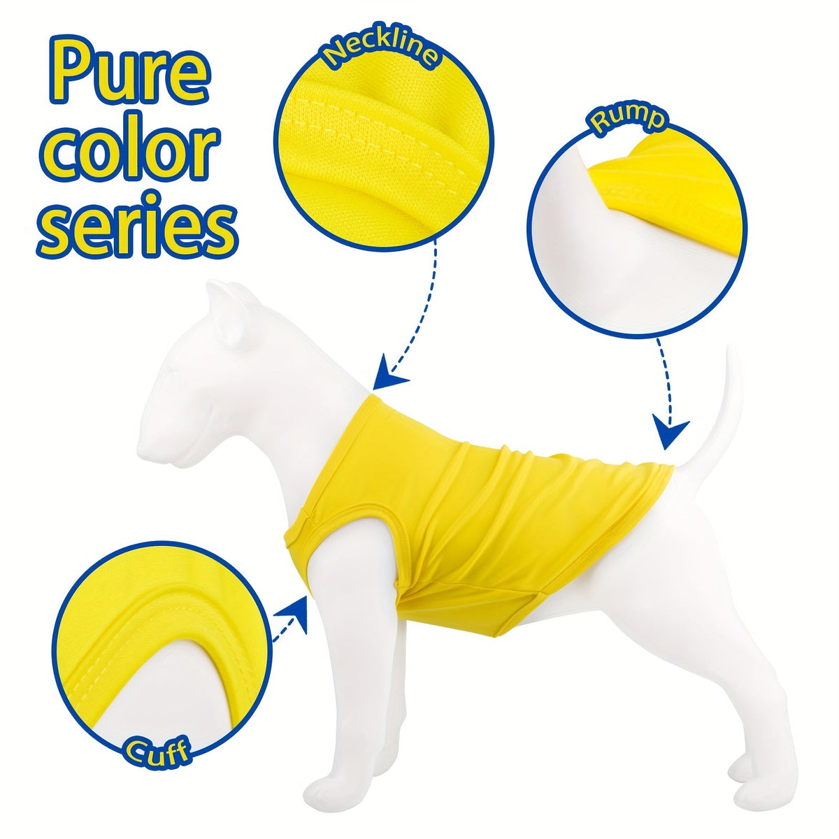Dog T-Shirts for Small Dogs - Soft Colorful Pullover Puppy Summer Shirt, Lightweight Breathable Pet Clothes for Boy & Girl Dogs, Casual Everyday Dog Outfit Apparel for Warm Weather