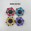 Transforming Finger Spinner Robot Toy 12 Piece Set Random Color Deformation Fidget Spinner Sensory Toy for Teens Kids Birthday Graduation Christmas Halloween Party Gift