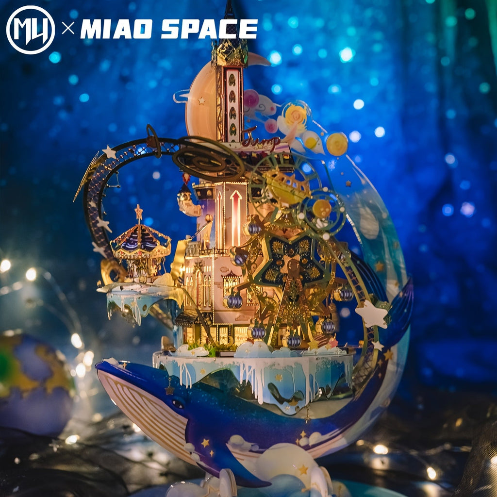 3D Metal Puzzle Starry Amusement Park Model Kit - Educational Brain Teaser Craft for Adults, Handcrafted Desk Decor, Unique Birthday Christmas Gift for Women, Girlfriend, Teen - Star Playground