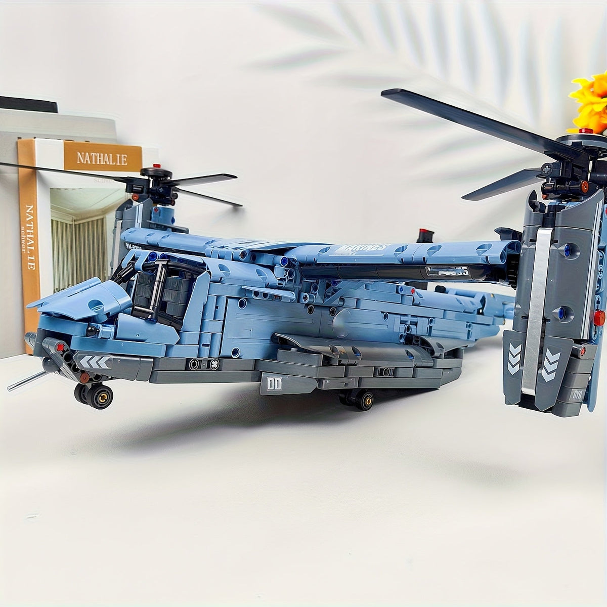1480pcs Military Aircraft Building Blocks Set Fighter Jet Helicopter Osprey Airplane Bricks with Shock-Absorbing Landing Gear Assembly Model Desk Ornament Gift