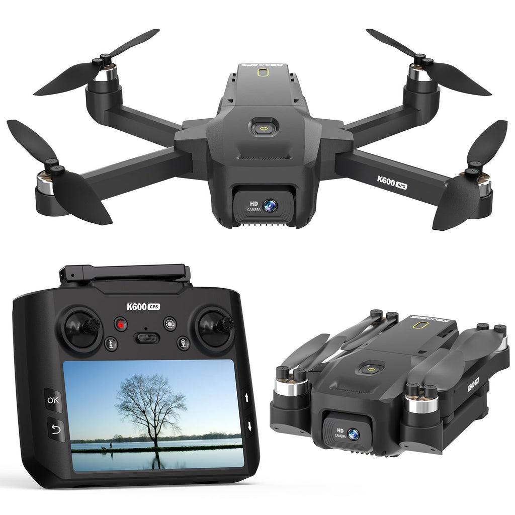 GPS Drone with Camera for Adults 4.5-Inch LCD Screen Remote, Brushless Motor, GPS Auto Return & Follow Me, Gesture Flight, Altitude Hold, 32G SD Card, Under 250G – Professional RC Quadcopter for Beginners