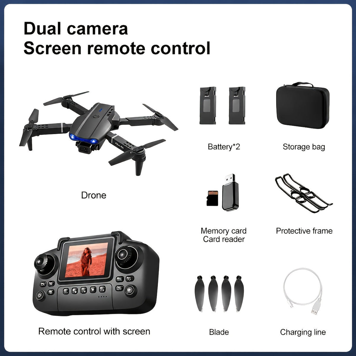 Skywing X1 4K Drone with Obstacle Avoidance Screen Remote Control USB Charging Beginner Friendly for Vlog Photography Adults Teens Gift Age 18+