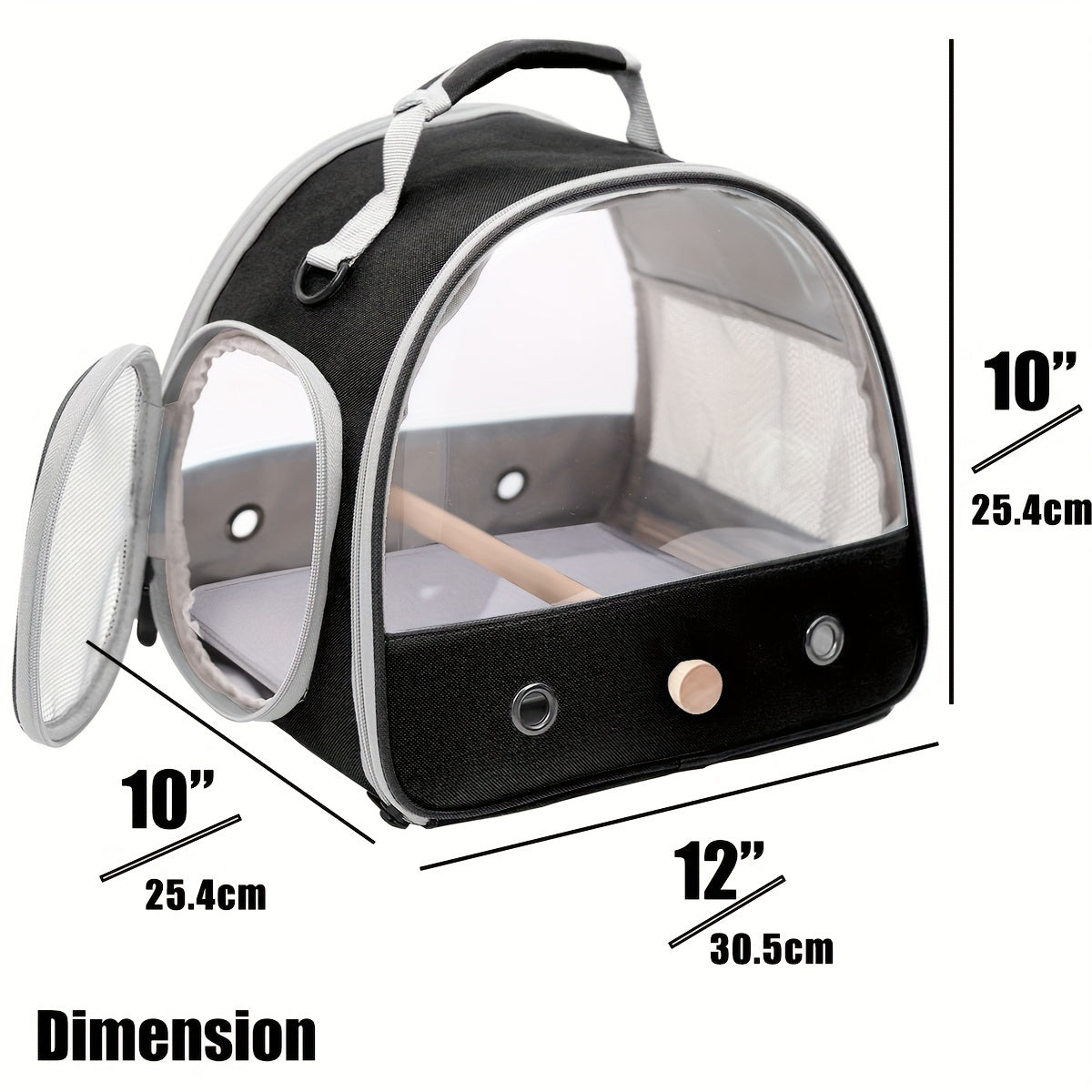 Foldable Bird Travel Cage Carrier for Parakeets Budgies Cockatiels Conures & Parrots – Compact Transport Case with Perch & Soft Mat Airline Approved for Vet Trips & Outdoor Adventures