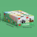 10-in-1 Mini Beast Series Building Block Set Cute Animal Model Assembly Toy Combines into 1 Large Figure Desktop Ornament Christmas Halloween Birthday Gift for Kids