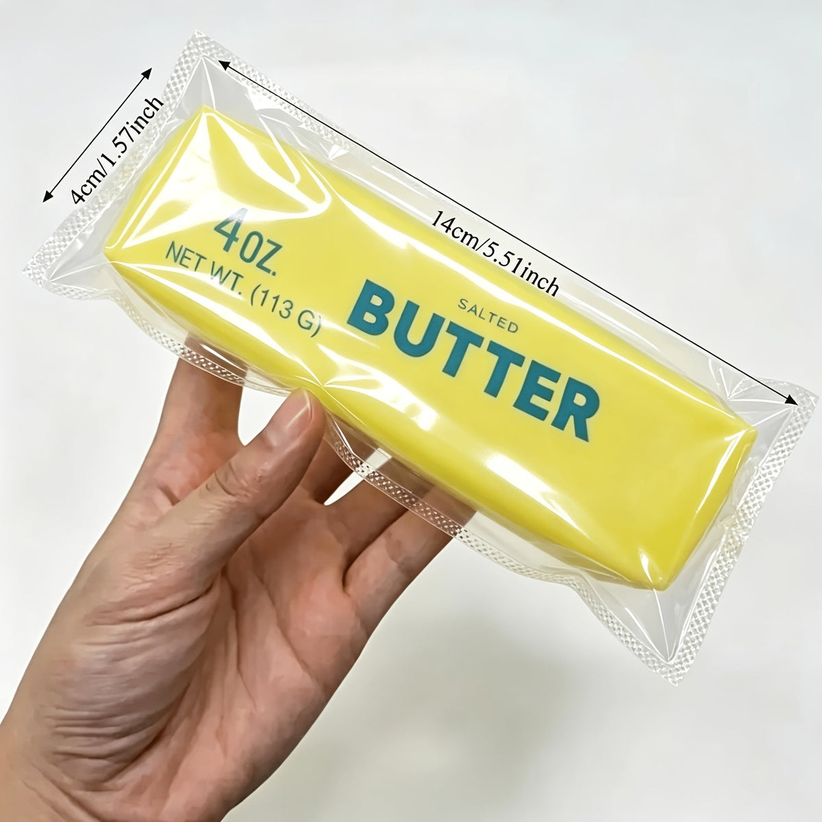 Slow Rising Squishy Toy Butter Bar & Cheese Shape - Moldable Sensory Fidget Squeeze Toy for Kids, Bulk Party Favors, Birthday Gifts, Halloween & Christmas Stocking Stuffers, Cheap Bulk Toys (Random Colors)