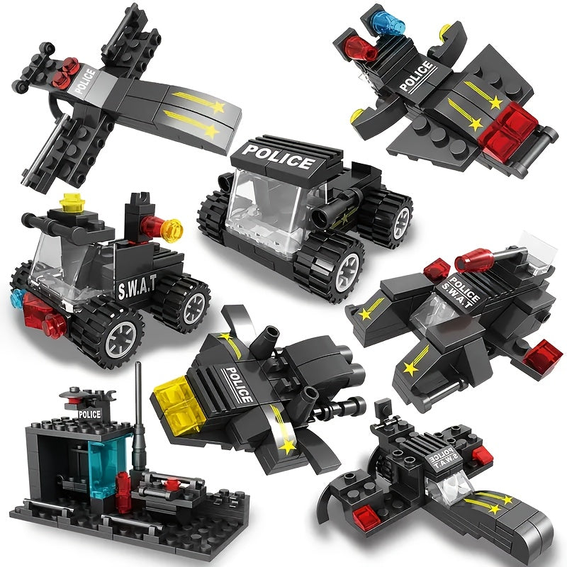 315 PCS SWAT Special Forces Vehicle Building Blocks Set – Military Robot Car Construction Toy for Boys – STEM Educational Brick Kit – Birthday Christmas Halloween Gift for Kids Ages 6-12