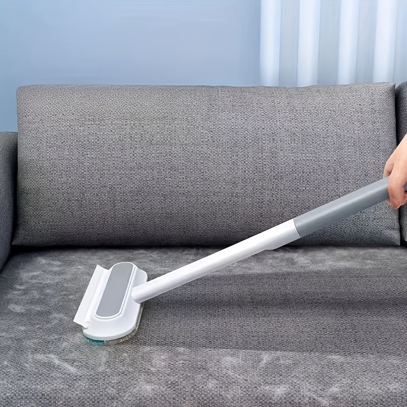Pet Hair Remover Lint Roller with Long Handle - Multi-Functional Durable Nylon Fur Remover for Cat & Dog Hair on Beds, Sofas, Furniture & Carpets, Reusable Pet Lint Brush for Home Cleaning