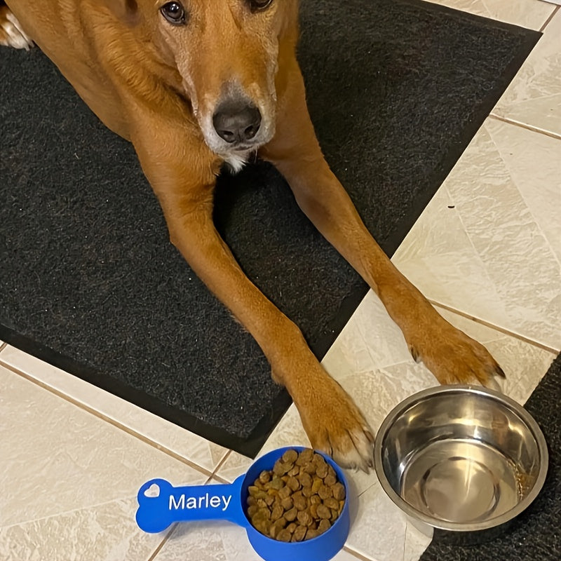 Personalized Dog Food Measuring Spoon - Custom Engraved Pet Food Scoop for Dog Lovers, Multiple Sizes 1/16 to 1-1/2 Cup, Durable Material, Unique Gift for Pet Owners, DIY Customized Name or Message
