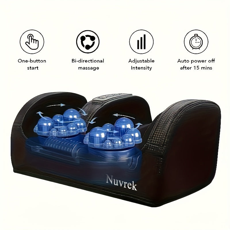 Foot Massager Machine with Heat for Circulation & Relaxation – Shiatsu Deep Kneading, Air Compression, Electric Foot Massager, Father's Day Mother's Day Gift