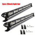 20 Inch 180W LED Light Bar Offroad Single Row – Ultra Slim 12V/24V Work Lamp for Truck, ATV, SUV, Tractor, Jeep & Boat – 6000K White, 50000Hr Lifespan – Velora