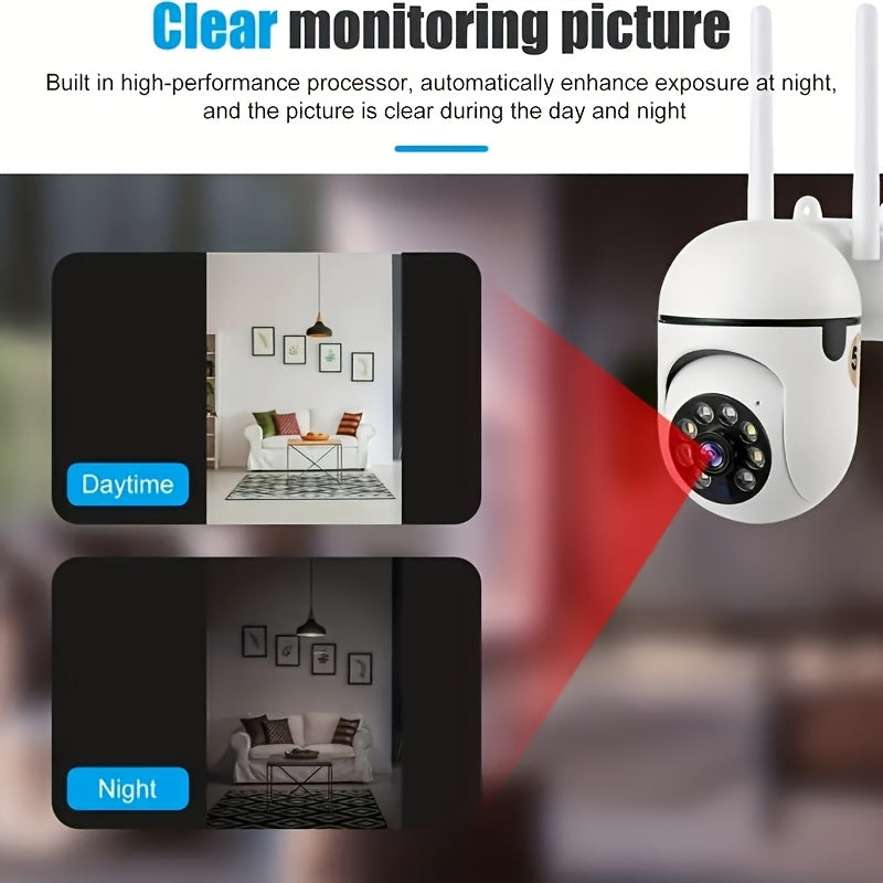 4-Pack 5G WiFi Security Camera 1080P – 360° PTZ Panorama Smart PIR Motion Detection Color Night Vision Two-Way Audio IP54 Weatherproof, Indoor Outdoor Home Surveillance with App Remote Viewing